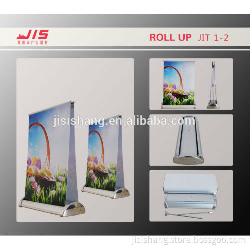 JIS1-2,Double side Mini table roll up display, desktop roll up display, tabletop roll up display